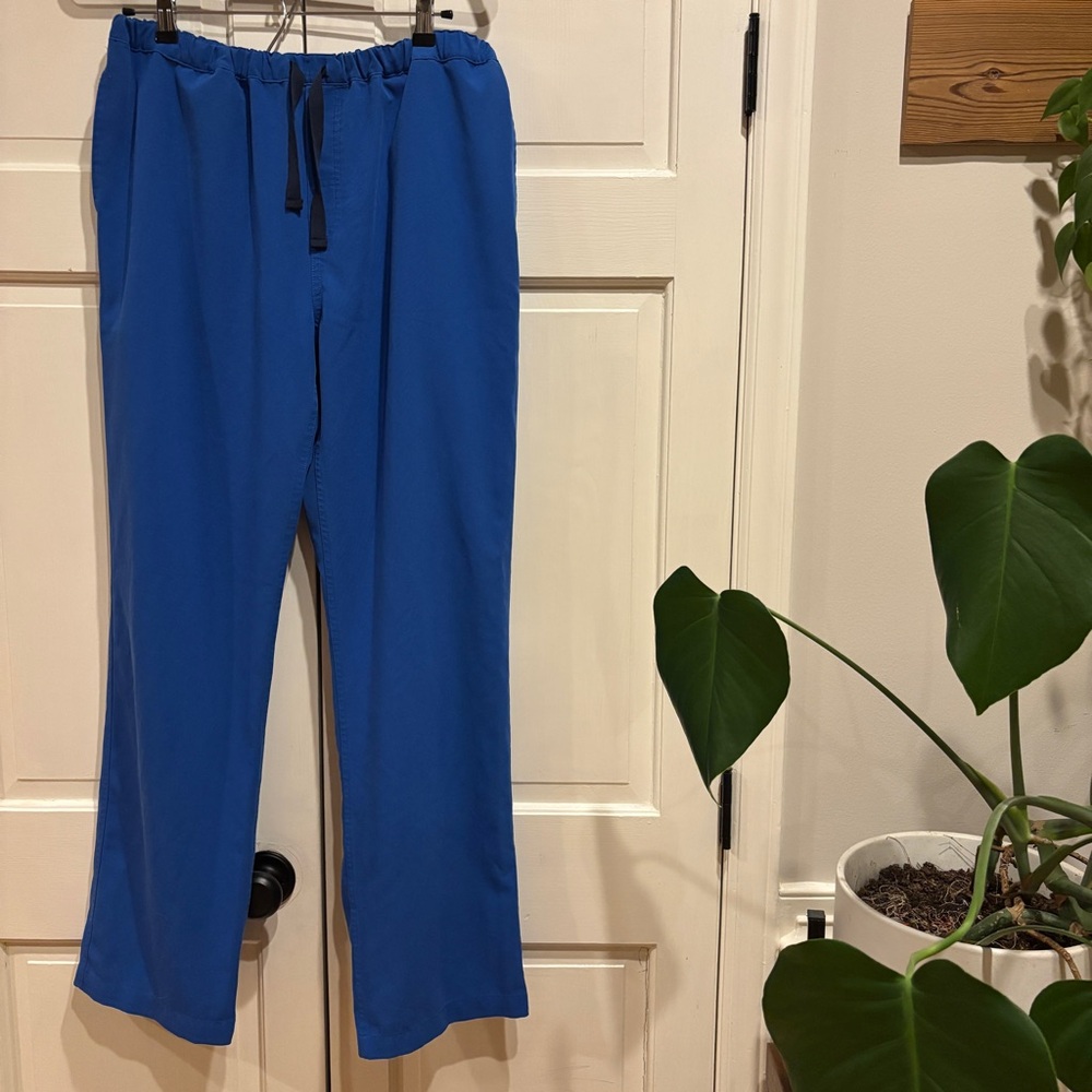Figs‎ Men's Cairo Straight Leg Scrub Pant Royal Blue Size Large Scrub Pants